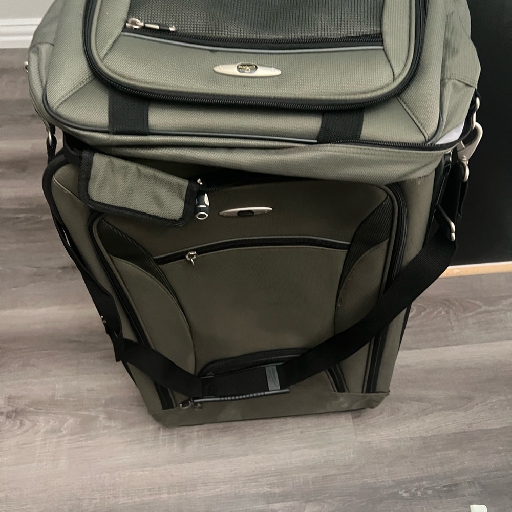 Signature Olive Travel Bag